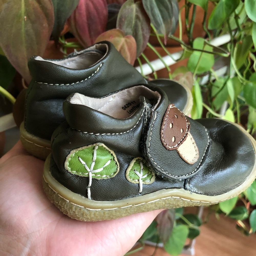 Livie and Luca Mushroom Leather Boots Rubber Sole Toddler size 5 - Picture 5 of 8